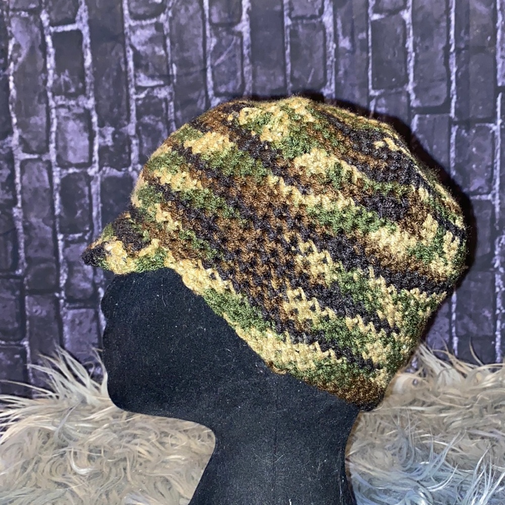 CAMO Knitted Newsboy Beanie Hat